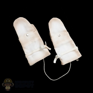 Gloves: Soldier Story White Snow Mittens (Weathered)