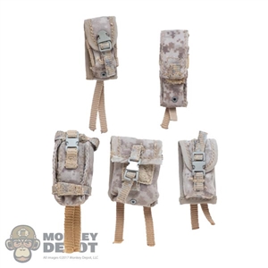 Pouch: Soldier Story 5 Piece EI AOR1 Pouch Set (Light Snow Spray)