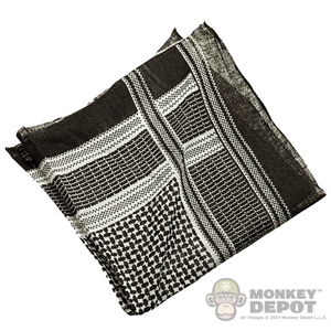 Scarf: Playhouse Shemagh (Black and White)