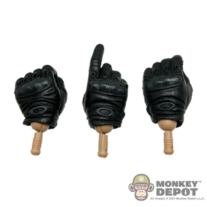 Hands: Playhouse Black Gloved (Set of 3)