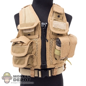 Vest: Playhouse Omega EOD Vest Tan w/Belt