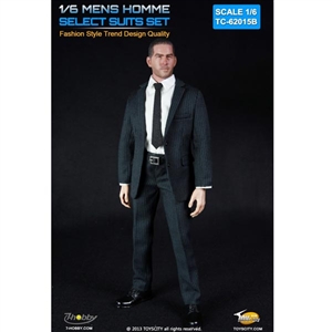 Uniform Set: Toys City Mens Hommes Fashion Suits Set - Stripes (TCT-62015B)