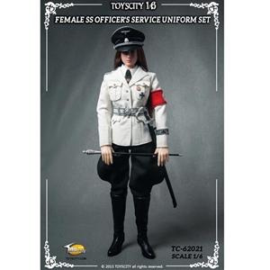 Uniform Set: Toys City Female SS Officer's Service Uniform Set In White (TCT-62021)