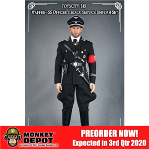 Uniform Set: Toys City Waffen-SS Officer's Black Service Uniform Set (TCT-62019)