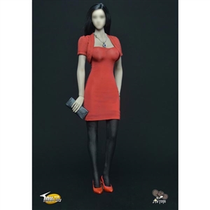 Outfit Set: Toys City Female Red Dress Set (TC-63001A)