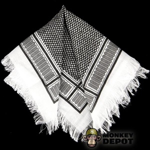 Scarf: Toys City Shemagh Black and White