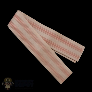 Scarf: Third Party Pink Striped Scarf