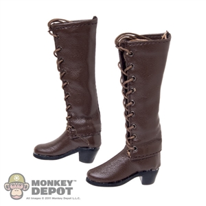 Boots: TS Toys Brown Lace Up Boots