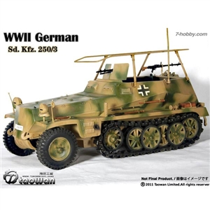 Taowan 1/6 WWII German Sd. Kfz. 250/3 - Communication Vehicle Green Camo. (TW1102-3)