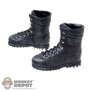 Boots: Toys Works Black Molded Boots