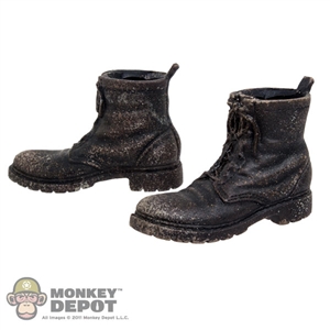 Boots: ThreeZero Walking Dead Weathered Boots w/Feet