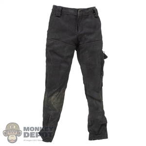 Pants: ThreeZero Mens Weathered Black Pants