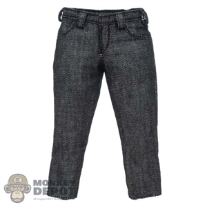 Pants: ThreeZero Female Black Cut Jeans
