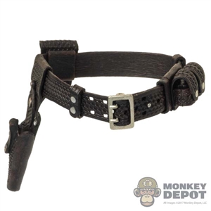 Belt: ThreeZero Mens Molded Sheriff Belt w/Pistol Holster + Pouches