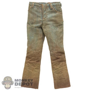 Pants: ThreeZero Mens Weathered Light Blue Jeans