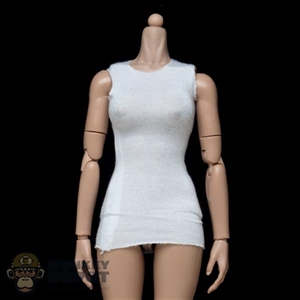 Shirt: Ujindou Female Long White Undershirt (Dirty)