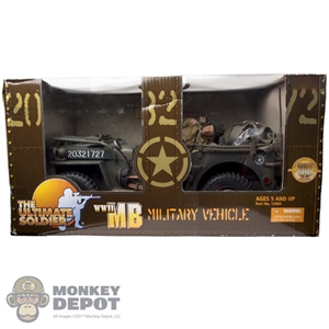 Boxed Vehicle: 21st Century Toys 1/6 WWII US Military Jeep w/Figure (12905)