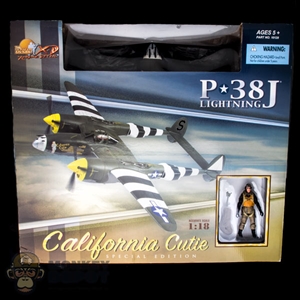 Plane: 21st Century 1/18 US WWII P-38J Lightning "California Cutie"