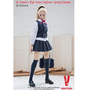 Clothing Set: Very Cool Peacoat High School Uniform in Blue (VCM-2014D)