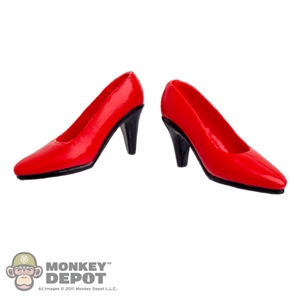 Shoes: Very Cool Red High Heel Shoes (VCF-2017B)