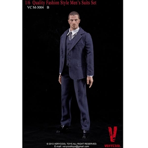 Clothing Set: Very Cool Fashion Suit Set Blue w/Stripes (VCM-3004B)