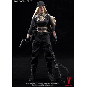 Boxed Figure: Very Cool Very Cool Female Shooter CP Black (VCF-2021B)