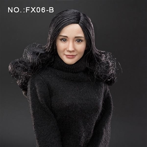 Figure: Very Cool Curly Black Hair Headsculpt w/3.0 Body (VC-FX06B)