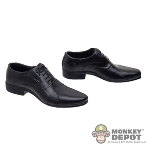 Shoes: Very Cool Black Molded Dress Shoes (No Ankle Pegs)