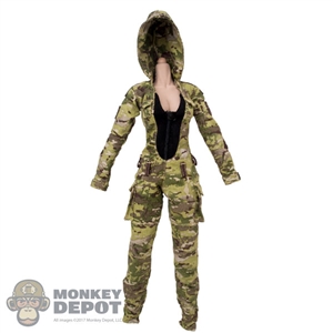 Uniform: Very Cool Female Camouflage Tactical Jumpsuit