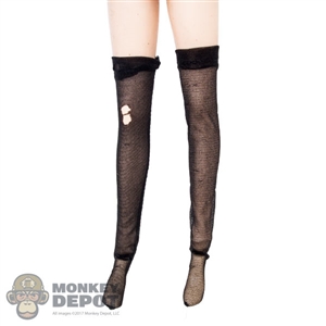 Leggings: Very Cool Black Stockings (Worn Look)