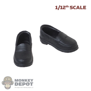 Shoes: Very Cool 1:12 Female Black Molded Shoes