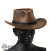 Hat: Very Cool Female Molded Brown Cowboy Hat