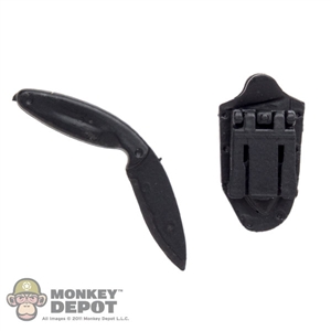 Knife: Very Hot Black KBar TDI w/Sheath