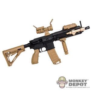 Rifle: Very Hot Tan/Black HK 416 Loaded