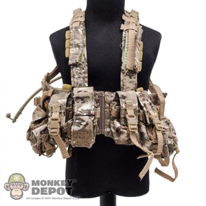 Vest: Very Hot Multi Cam Chest Rig w/Canteen Pouch