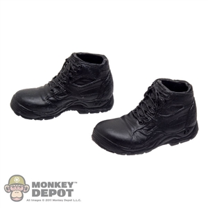 Boots: Very Hot Black High Top Sneakers (No Ankle Pegs)
