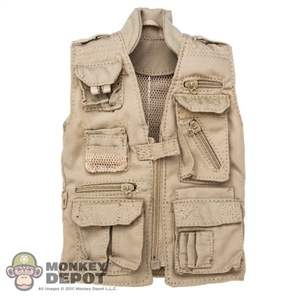 Vest: Very Hot Tan Safari Vest