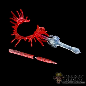 Sword: World Box Bloody Ice Sword w/Wrap Around Blood Ring