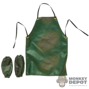 Smock: World Box Green Apron w/Sleeves (Worn Look)