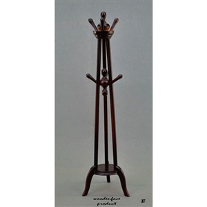Tool: Woodenface Clothes Tree/Clothes Hanger (Dark Brown)