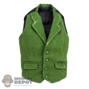 Vest: Wolf King Female Green Vest