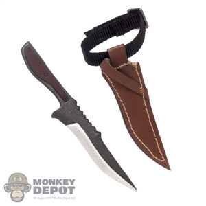 Knife: Wolf King Fixed Blade w/Leg Sheath