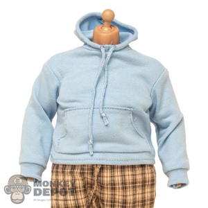 Hoodie: Woo Toys Mens XL Light Blue Sweatshirt