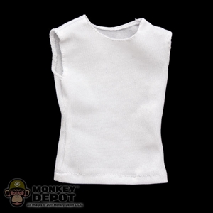 Shirt: Wild Toys White Sleeveless Shirt
