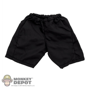 Shorts: Wild Toys Black Nylon Shorts