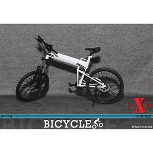 Bicycle: X Toys 1/6 Folding Bike - White (XT-009A)