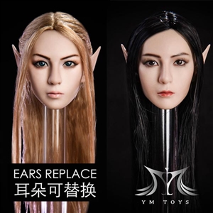 Head: YM Toys Female Head w/Interchangeable Ears (YMT-09)