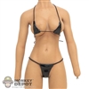 Outfit: YM Toys Female Black Faux Leather Bikini Set