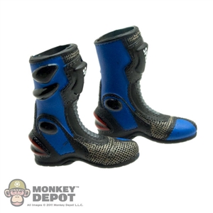 Boots: ZC World Blue Motorcycle Boots (Female)