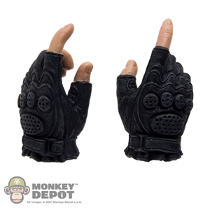 Hands: ZC World Black Fingerless Molded Fist